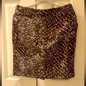 LOFT animal print pencil skirt size 6